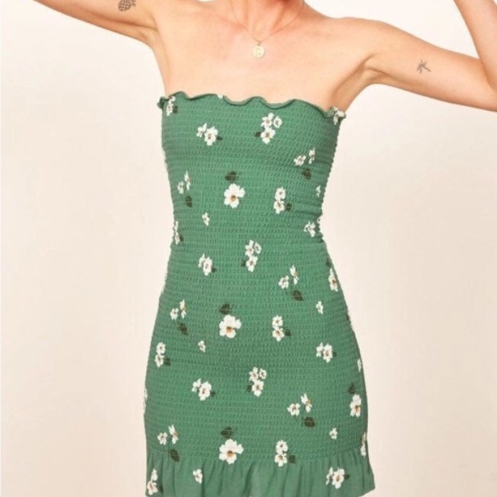 Reformation Strapless Dress